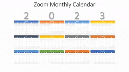 2023 calendars for PowerPoint